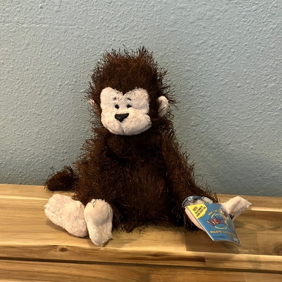Rare Retired Webkinz Monkey WITH CODE - Picture 1 of 4
